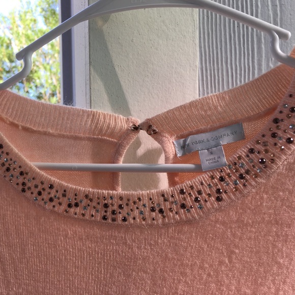 New York & Company-Sweater With Rhinestones-SZ S - Picture 3 of 7